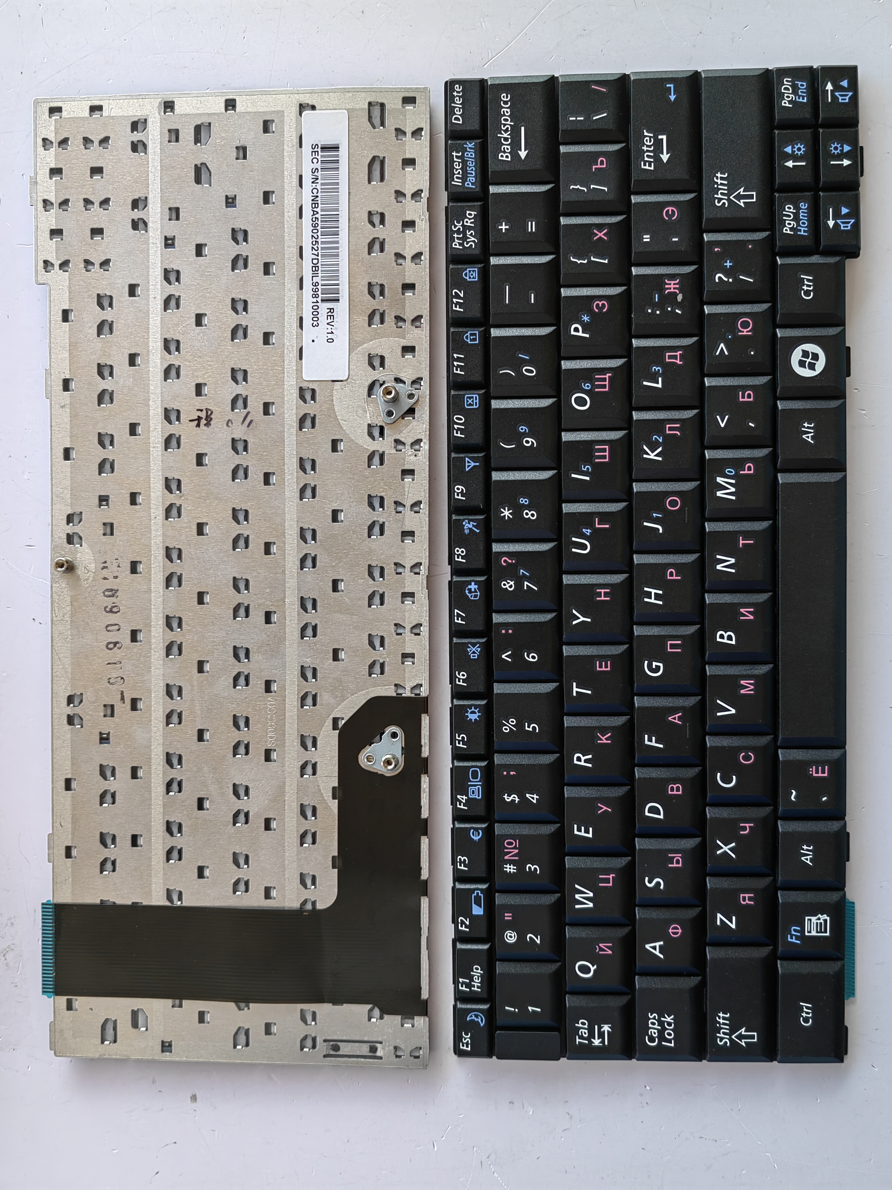Picture of New Replacement Laptop Keyboard For SAMSUNG NC20 BLACK RU Layout